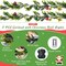 2 Pcs Prelit Christmas Garland with Lights, 12ft 20 Christmas Balls LED Lighted